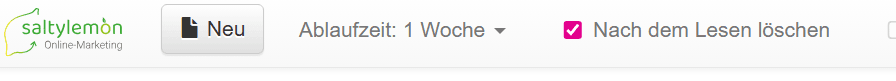 Button Nach dem Lesen Löschen